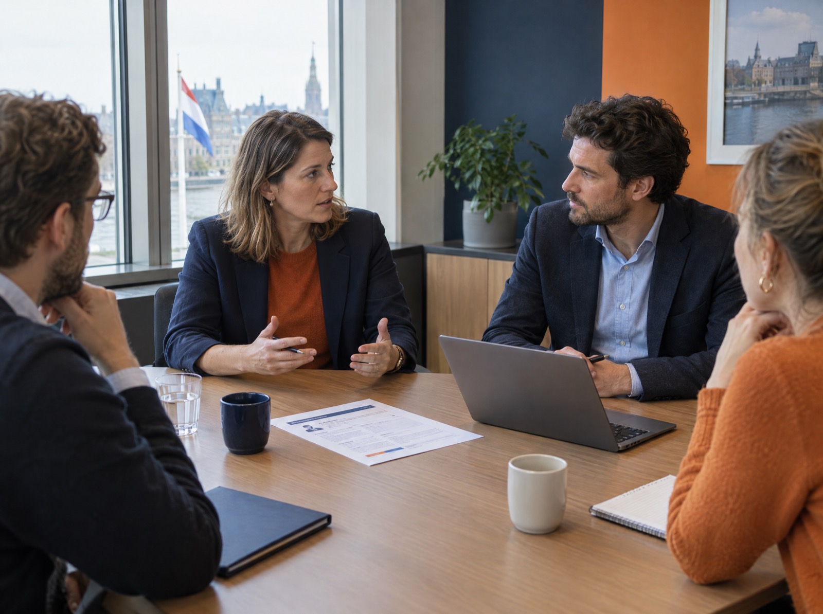 Overleg tussen HR en recruiter over een functieprofiel